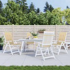 Cuscini Sedia Schiena Alta 4 Beige Mélange 120x50x4 Tessuto