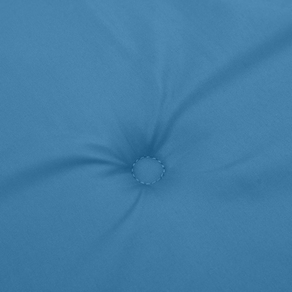 Cuscini Sedia Schiena Alta 6 Blu Mélange 120x50x4 Tessuto