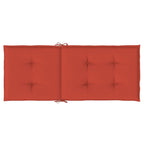 Cuscini Sedia Schiena Alta 4 Rosso Mélange 120x50x4 Tessuto