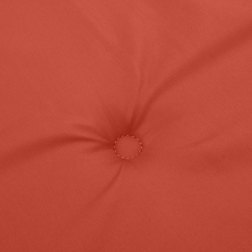Cuscini Sedia Schiena Alta 4 Rosso Mélange 120x50x4 Tessuto