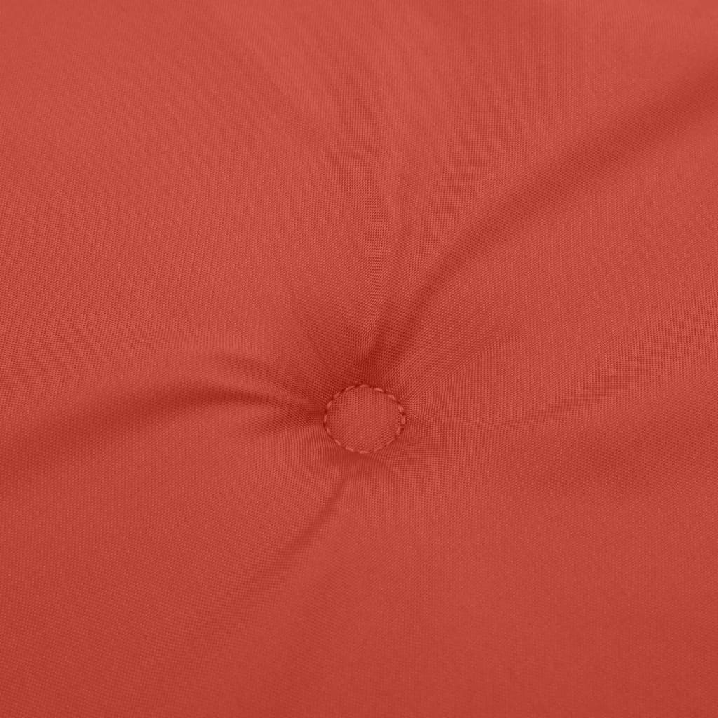 Cuscini Sedia Schiena Alta 6 Rosso Mélange 120x50x4 Tessuto