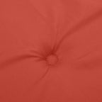 Cuscini Sedia Schiena Alta 6 Rosso Mélange 120x50x4 Tessuto