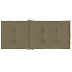 Cuscini Sedia Schiena Alta 2 Tortora Mélange 120x50x4 Tessuto