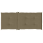 Cuscini Sedia Schiena Alta 4 Tortora Mélange 120x50x4 Tessuto