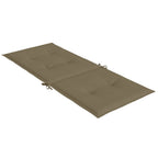 Cuscini Sedia Schiena Alta 6 Tortora Mélange 120x50x4 Tessuto