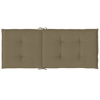 Cuscini Sedia Schiena Alta 6 Tortora Mélange 120x50x4 Tessuto