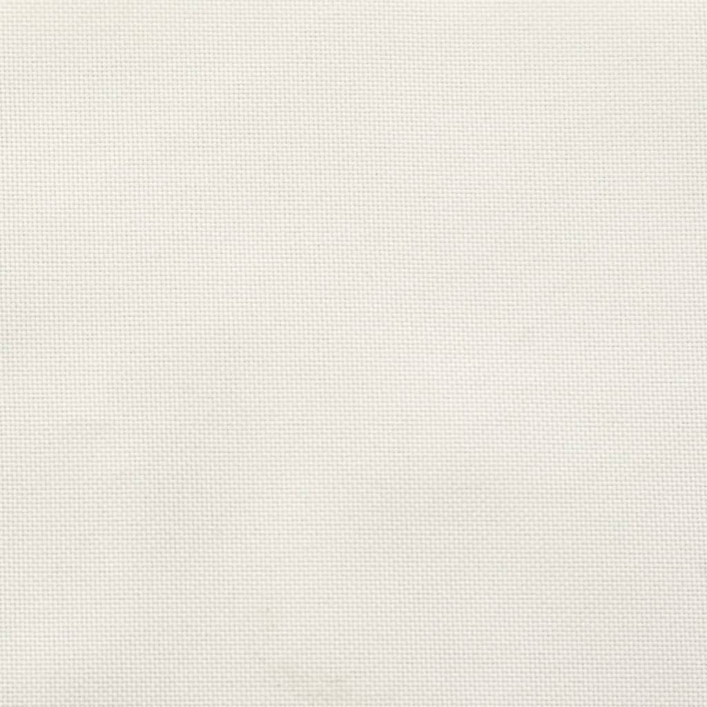 Cuscini Sedia Schiena Bassa 6 pz Crema Mélange 100x50x4 Tessuto
