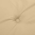 Cuscini Sedia Schiena Bassa 2 pz Beige Mélange 100x50x4 Tessuto