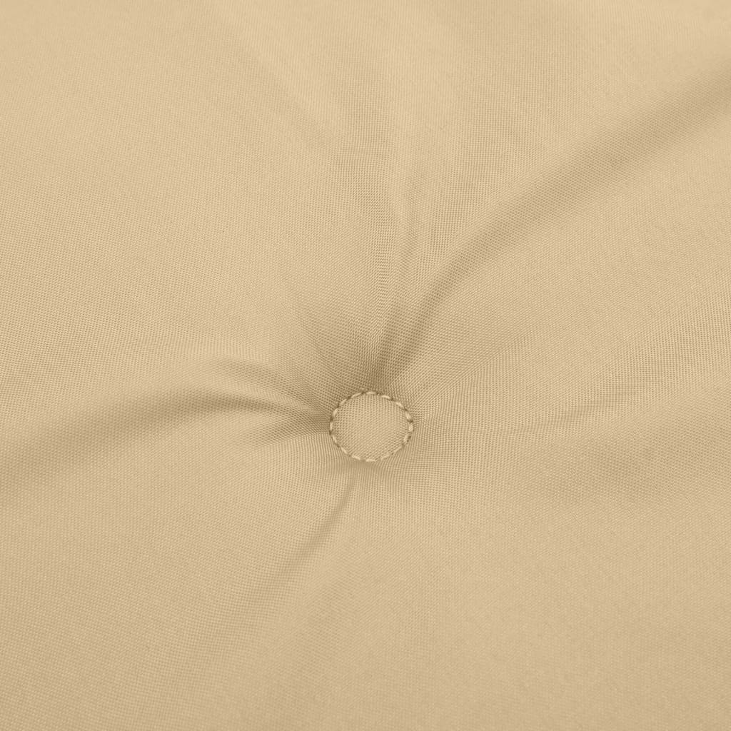 Cuscini Sedia Schiena Bassa 6 pz Beige Mélange 100x50x4 Tessuto