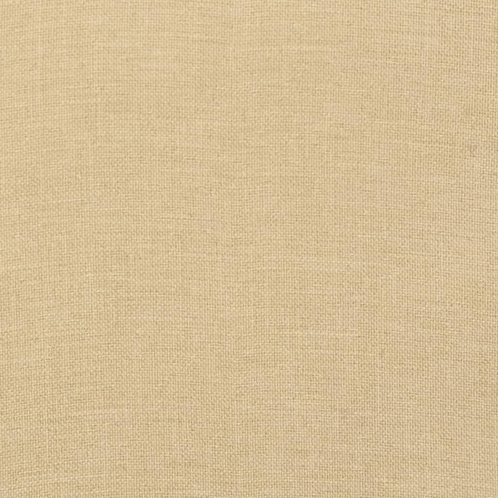 Cuscini Sedia Schiena Bassa 6 pz Beige Mélange 100x50x4 Tessuto