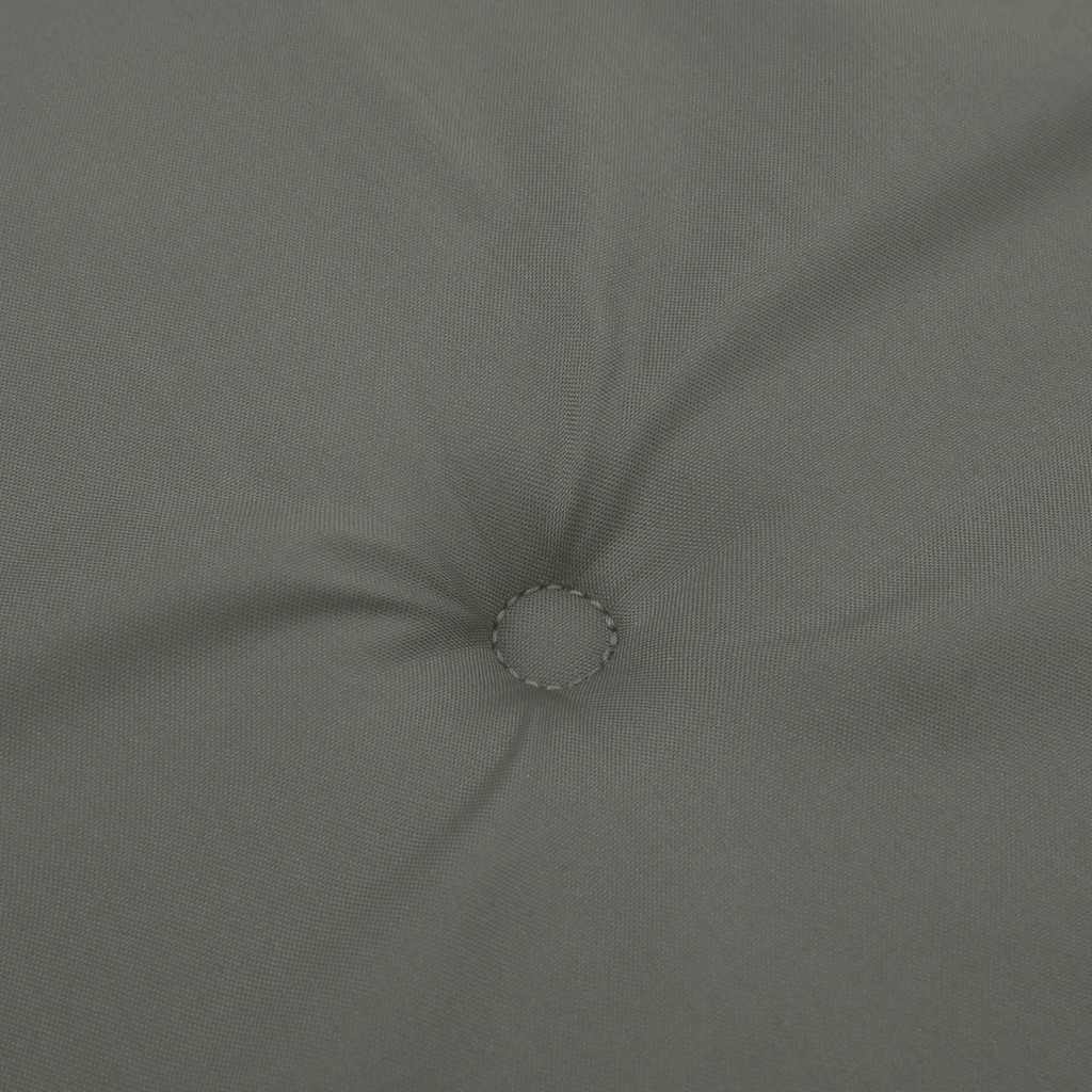 Cuscino per Sdraio Grigio Scuro Mélange (75+105) x 50 x 4 Tessuto