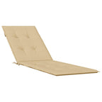 Cuscino per Sdraio Beige Mélange (75+105) x 50 x 4 cm in Tessuto