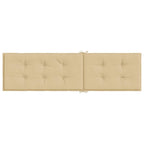 Cuscino per Sdraio Beige Mélange (75+105) x 50 x 4 cm in Tessuto