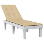 Cuscino per Sdraio Beige Mélange (75+105) x 50 x 4 cm in Tessuto