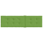 Cuscino per Sdraio Verde Mélange (75+105) x 50 x 4 cm in Tessuto