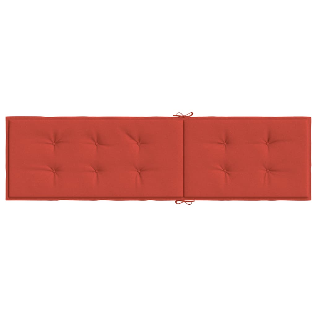 Cuscino per Sdraio Rosso Mélange (75+105) x 50 x 4 cm in Tessuto