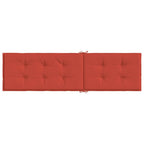 Cuscino per Sdraio Rosso Mélange (75+105) x 50 x 4 cm in Tessuto