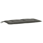 Cuscino Panca Giardino Grigio Scuro Mélange 100x50x7 cm Tessuto