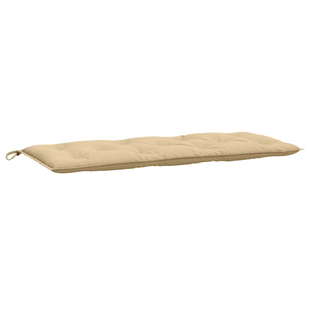 Cuscino per Panca da Giardino Beige Mélange 120x50x7cm Tessuto