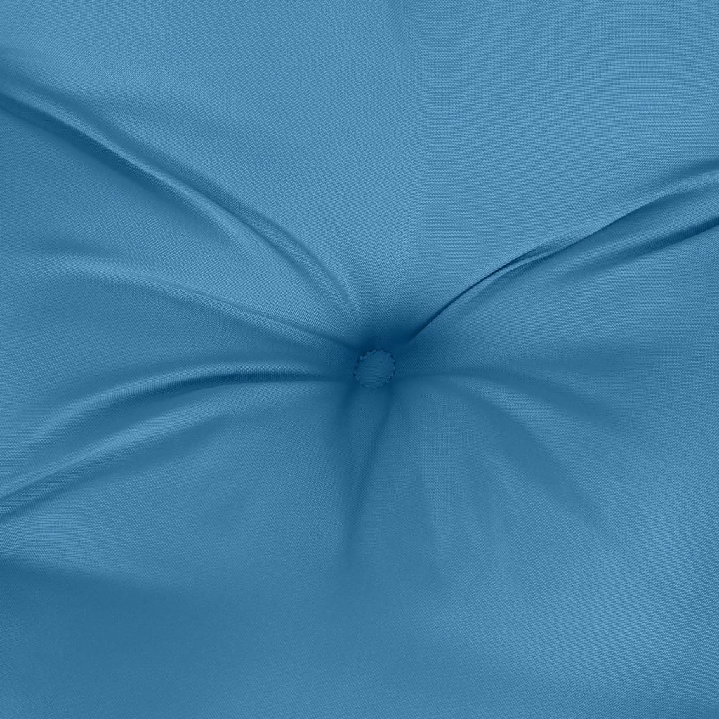 Cuscino per Panca da Giardino Blu Mélange 120x50x7cm in Tessuto