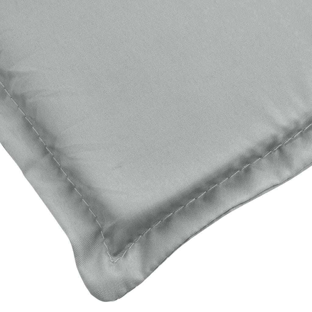 Cuscino Panca Giardino Grigio Chiaro Mélange 150x50x7cm Tessuto