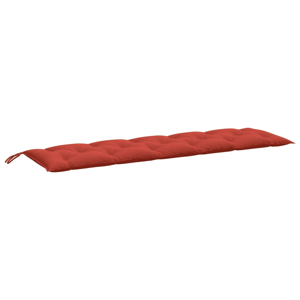 Cuscino Panca da Giardino Rosso Mélange 180x50x7 cm in Tessuto