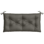 Cuscini Panca Giardino 2pz Grigio Scuro Mélange 100x50x7 cm