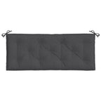 Cuscini Panca Giardino 2pz Antracite Mélange 120x50x7cm Tessuto