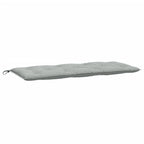 Cuscini Panca Giardino 2pz Grigio Chiaro Mélange 120x50x7cm