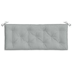 Cuscini Panca Giardino 2pz Grigio Chiaro Mélange 120x50x7cm
