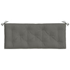 Cuscini Panca Giardino 2pz Grigio Scuro Mélange 120x50x7 cm
