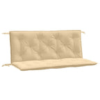 Cuscini Panca Giardino 2pz Beige Mélange 120x50x7 cm in Tessuto