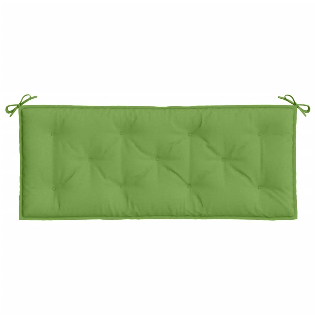 Cuscini Panca Giardino 2pz Verde Mélange 120x50x7 cm Tessuto