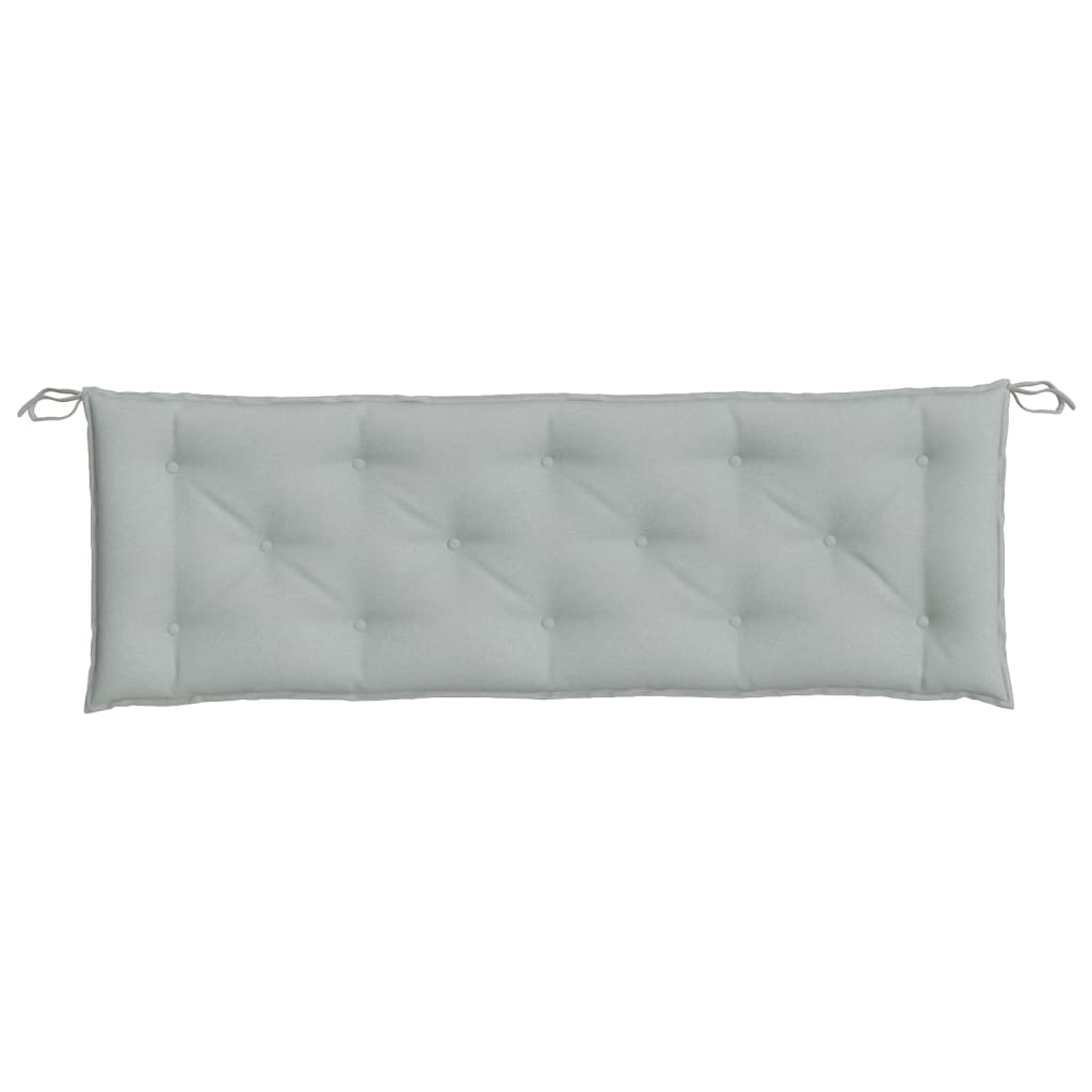 Cuscini Panca Giardino 2pz Grigio Chiaro Mélange 150x50x7 cm