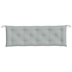 Cuscini Panca Giardino 2pz Grigio Chiaro Mélange 150x50x7 cm