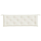 Cuscini Panca Giardino 2pz Crema Mélange 150x50x7 cm Tessuto