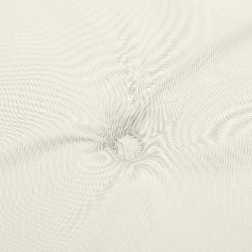 Cuscini Panca Giardino 2pz Crema Mélange 150x50x7 cm Tessuto