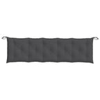 Cuscini Panca Giardino 2pz Antracite Mélange 180x50x7cm Tessuto