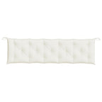 Cuscini Panca Giardino 2pz Crema Mélange 180x50x7 cm Tessuto
