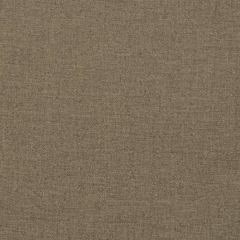 Cuscini Panca Giardino 2pz Tortora Mélange 180x50x7 cm Tessuto