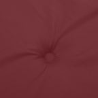 Cuscini Panca Giardino 2pz Rosso Vino Mélange 180x50x7 cm
