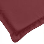 Cuscini Panca Giardino 2pz Rosso Vino Mélange 180x50x7 cm