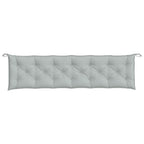 Cuscini Panca Giardino 2pz Grigio Chiaro Mélange 200x50x7 cm