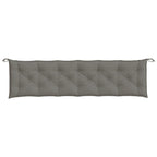 Cuscini Panca Giardino 2pz Grigio Scuro Mélange 200x50x7 cm