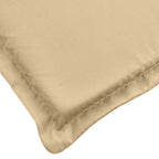Cuscini Panca Giardino 2pz Beige Mélange 200x50x7 cm Tessuto
