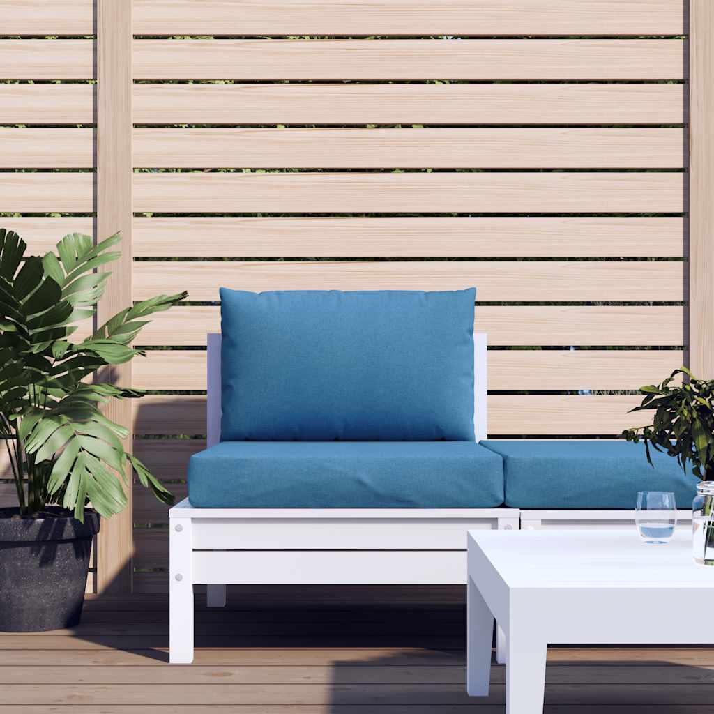 Cuscini per Pallet 2 pz Blu Mélange in Tessuto