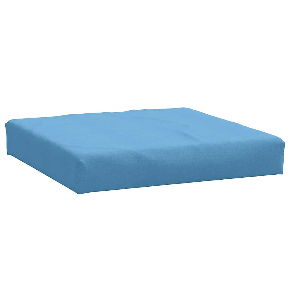 Cuscini per Pallet 2 pz Blu Mélange in Tessuto