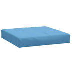 Cuscini per Pallet 2 pz Blu Mélange in Tessuto