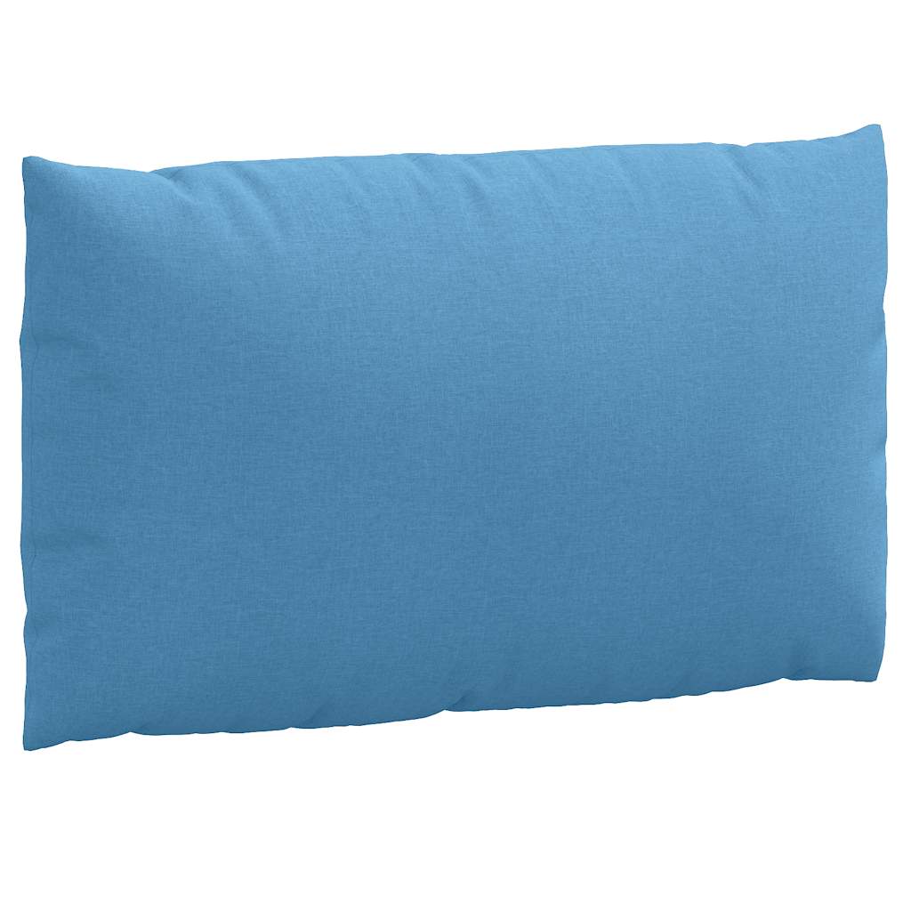 Cuscini per Pallet 2 pz Blu Mélange in Tessuto