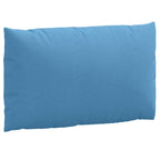 Cuscini per Pallet 2 pz Blu Mélange in Tessuto